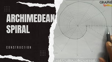 ARCHIMEDEAN SPIRAL (TECHNICAL DRAWING) PROBLEM 1