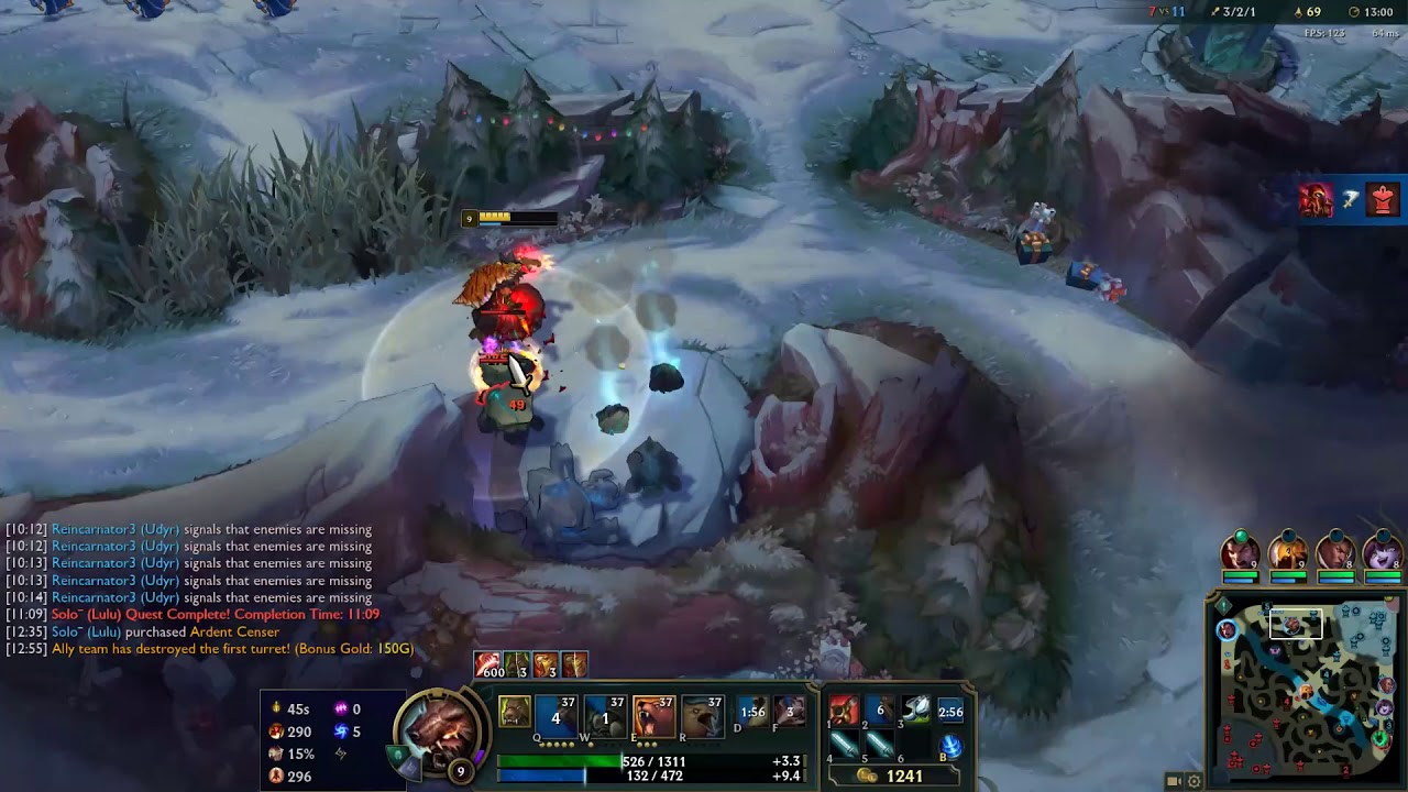 League of Legends Ft Udyr On Jungle (Game 2579 Patch 8.24b)