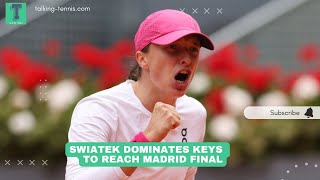 Iga Swiatek dominates Madison Keys to make Madrid Open 2024 final: Post-match reaction