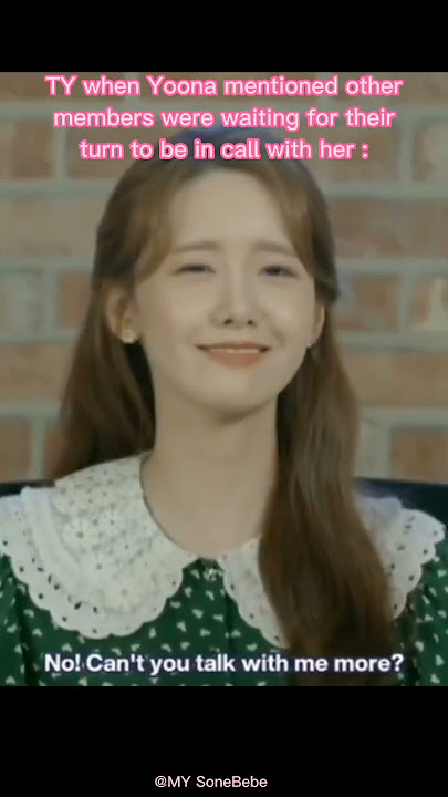 Taeyeon being soft for Yoona (Yoona's no. 1 unnie) #taeyeon #yoona #snsd #yoontae #girlsgeneration