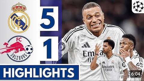 Real Madrid vs Salzburg 5:1 Champions Leaugue Highlight ||Rodrygo⚽⚽||Vinicius⚽⚽ #championsleague