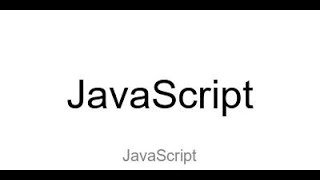 JavaScript Vocabulary