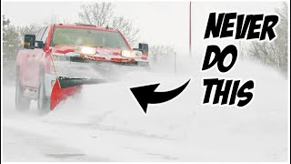 What NOT to do in a Snow Plow | Snow Plow Operator