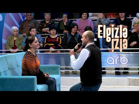 Elvin studiyada diz çöküb Natəvan üçün şeir dedi - Elgizlə İzlə