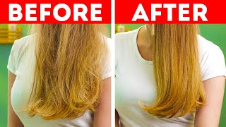 AMAZING HAIR HACKS AND USEFUL TRICKS