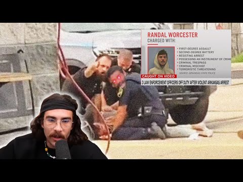 Thumbnail for HasanAbi reacts to violent arrest by Arkansas police officers