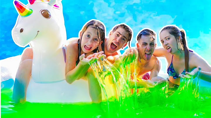 HICIMOS UNA PISCINA DE SLIME GIGANTE CON MIS HERMANOS