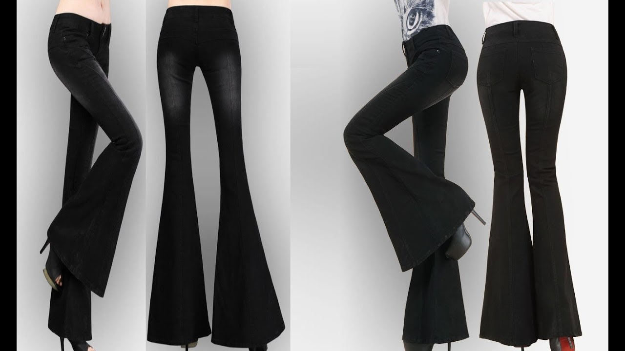 leather bell bottom pants