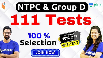 RRB NTPC & Group D 2019 | Test Series | Use Promo Code 