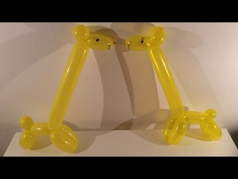 Welp DIY: een giraf maken van een vouwballon - YouTube KX-59