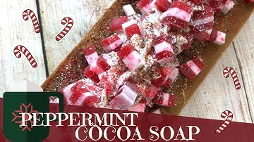 Making of Peppermint Hot Cocoa Cold Process Soap | GYPSYFAE CREATIONS