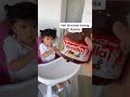 Her first time trying Nutella | Cutest reaction #shorts