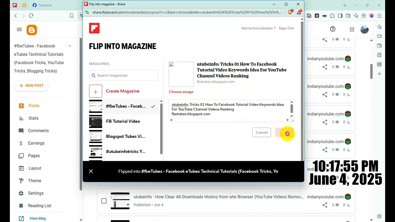 Blogging Expert Tricks 51 - How To Add FLIP Magazine and Blog Post Share on Blogger New Website