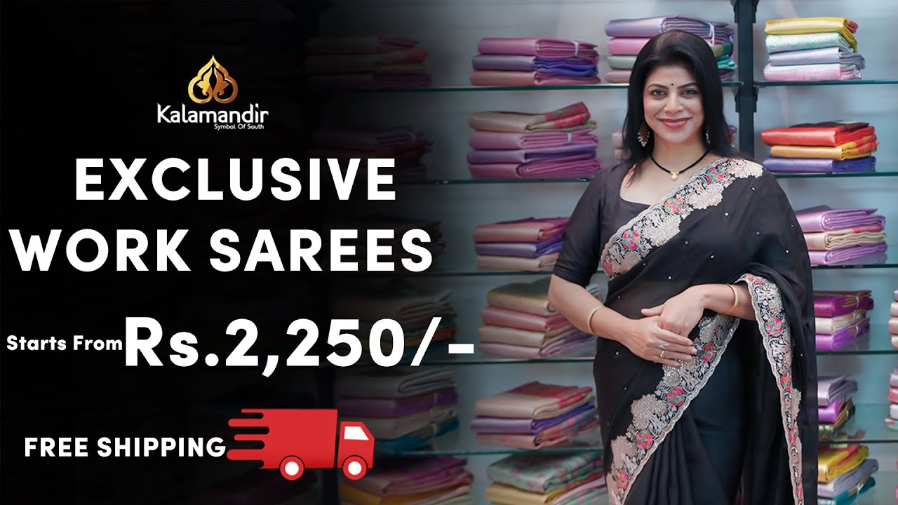 Exclusive Work Sarees | Sarees Online Shopping | Kalamandir Sarees