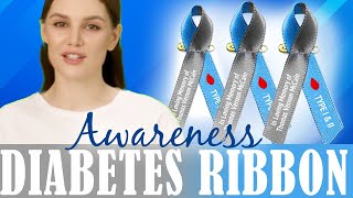 Diabetes Awareness Ribbon - Teal/Gray November Diabetes Month - The Funeral Program Site