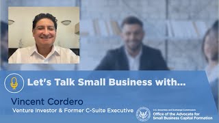 Let’s Talk Small Business with Vincent Cordero