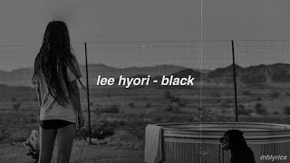 lee hyori - black║english lyrics