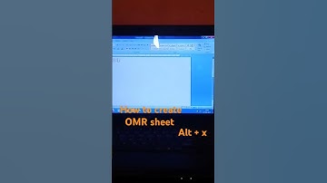 how to create OMR sheet #computer #microsoftoffice #windows #notepadplus