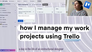 how to organize your ID work projects with trello | #instructionaldesign life #trello screenshot 4