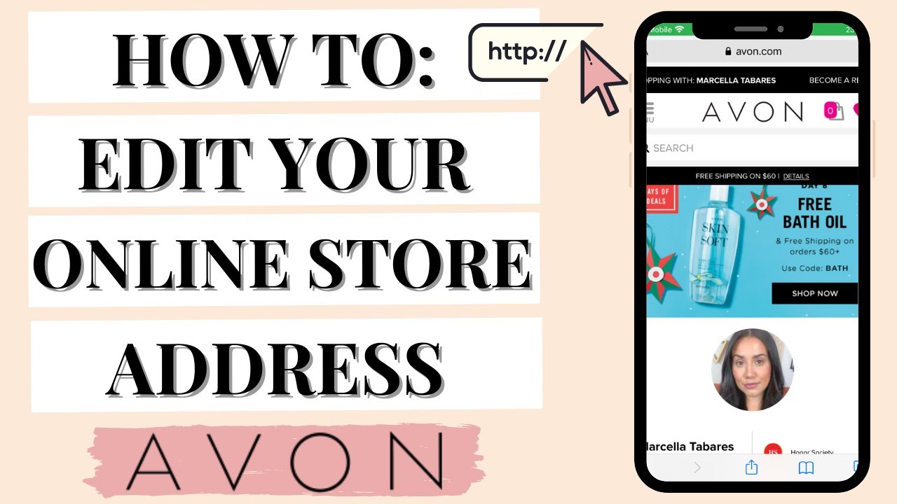 Avon How to Change Your Online Store Address 🖥 YouTube