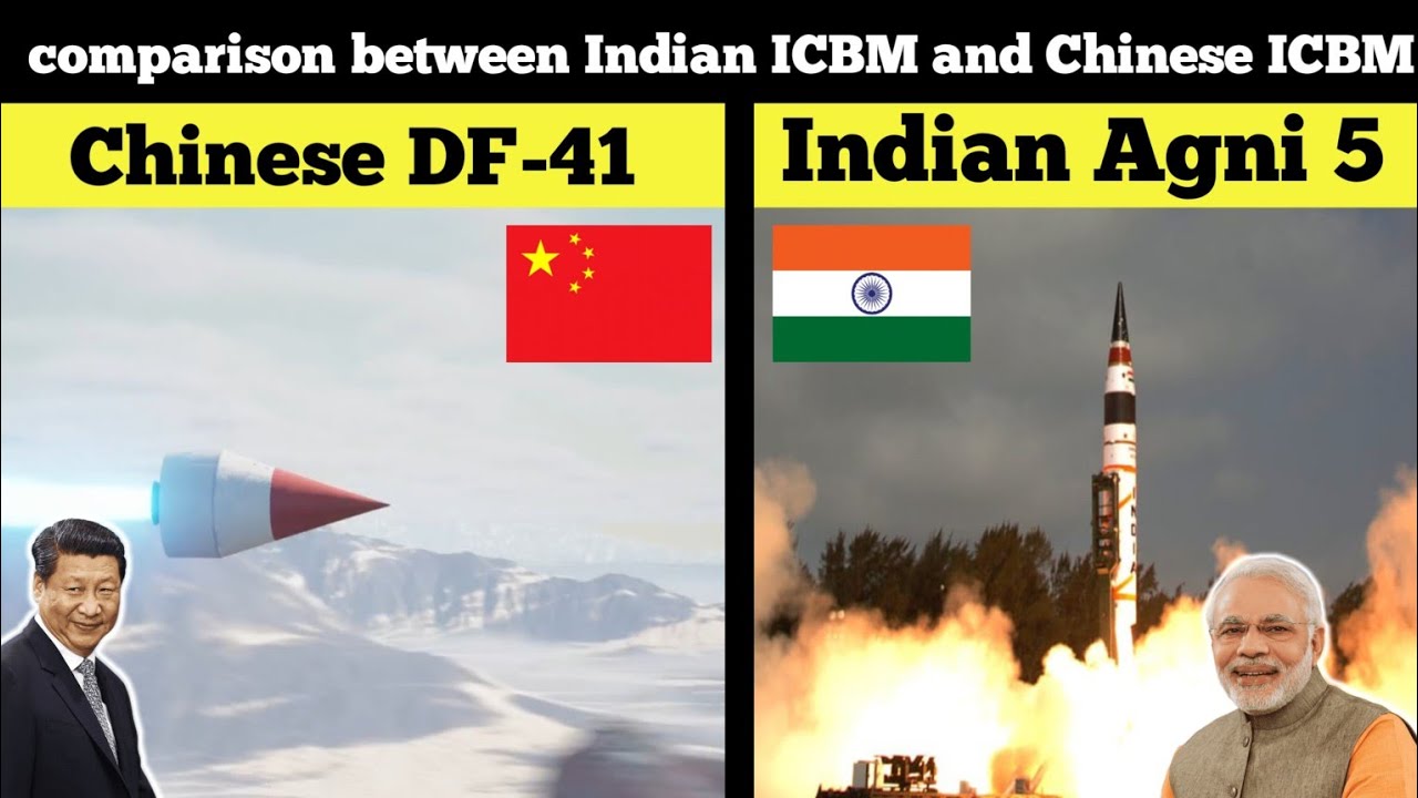 🇨🇳 DF-41 Vs 🇮🇳 Agni 5 which missile is Powerfull || comparison video