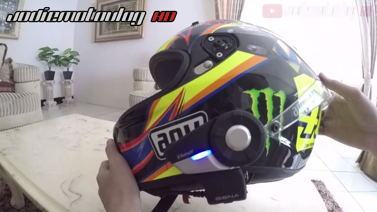 Cara Pasang Sena 20S AGV Corsa Indonesia - YouTube