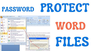 How to Apply Password on Document File in MS Word | Password Protected Files in Microsoft Office