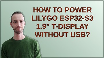 How to power LILYGO ESP32-S3 1.9" T-Display without USB?
