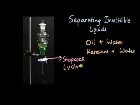 Video: Separați lichidele nemiscibile?