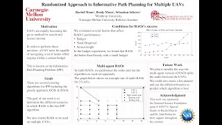 Randomized Approach to Informative Path Planning for Multiple UAVs: RI Summer Scholar Rachel Moan