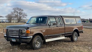 1990 Ford F-150 XLT Lariat 4x4 5.0 manual walkaround