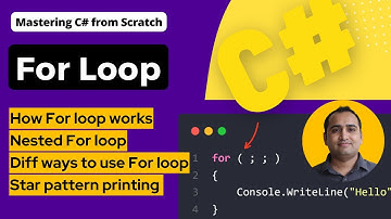 For Loop in C# with Example | C# Tutorial for Beginners