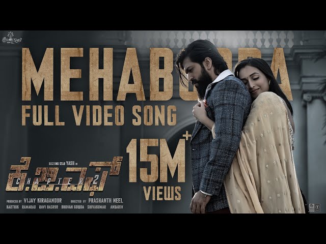 Mehabooba Video Song (Kannada) | KGF Chapter 2 | RockingStar Yash | Prashanth Neel | Ravi Basrur class=