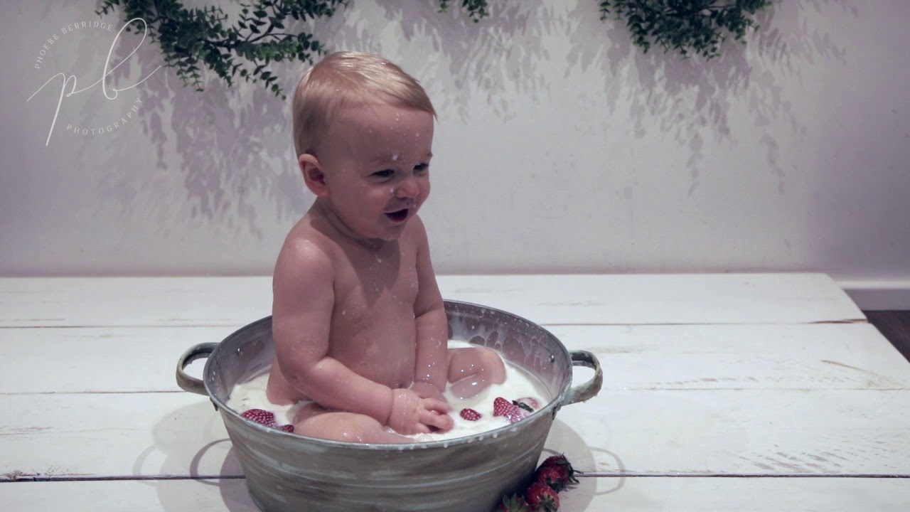 Baby boy milk bath YouTube