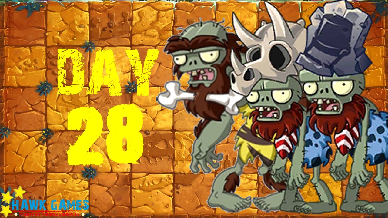 Video Jurassic Marsh Day 28 Plants Vs Zombies Wiki Fandom