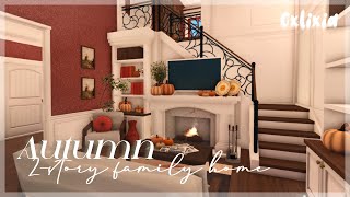 Bloxburg: Autumn Colonial Family Home 🍂 ☕ (Interior) | Roblox House Build | Speedbuild