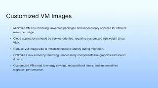 Customized VM Images | Lecture 24: Resource Management - I