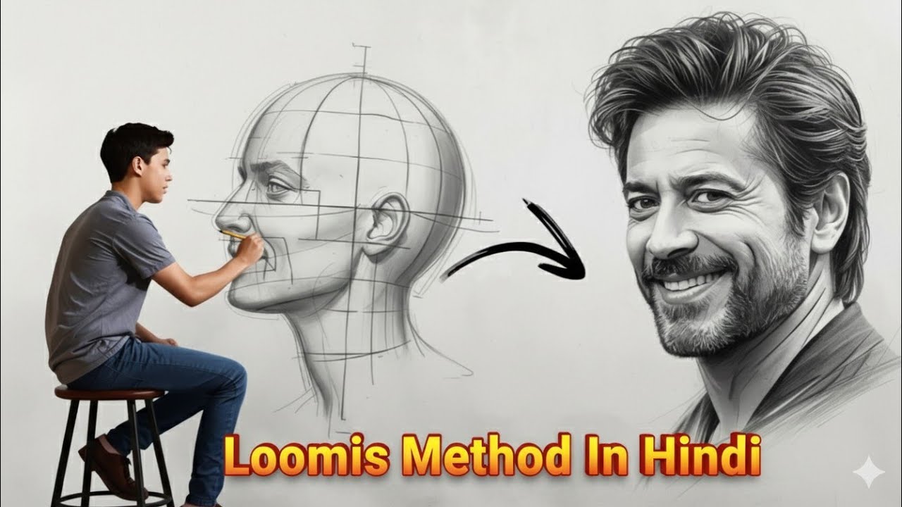 How to draw using loomis method|Loomis method explain|Artxsandip|