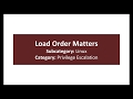 88 Load Order Matters