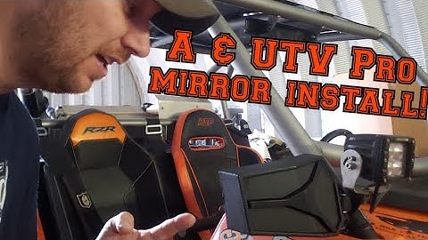 Installing the A & UTV pro mirrors. Review and full install on the Polaris RZR.