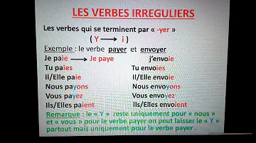 C'est quoi un verbe irrégulier en français ?