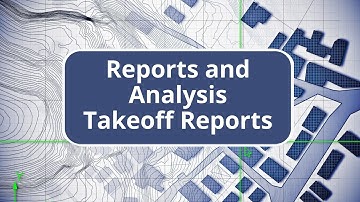 TBC Site Quantity Takeoff - Takeoff Reports