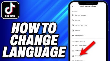 How To Change Language On Tiktok (2025) - Easy Fix