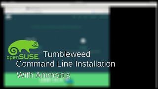 OpenSUSE Tumbleweed Command Line Installation | OpenSUSE Bootstrap Installation