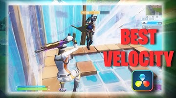 The Best Velocity For Your Fortnite Montage - Davinci Resolve