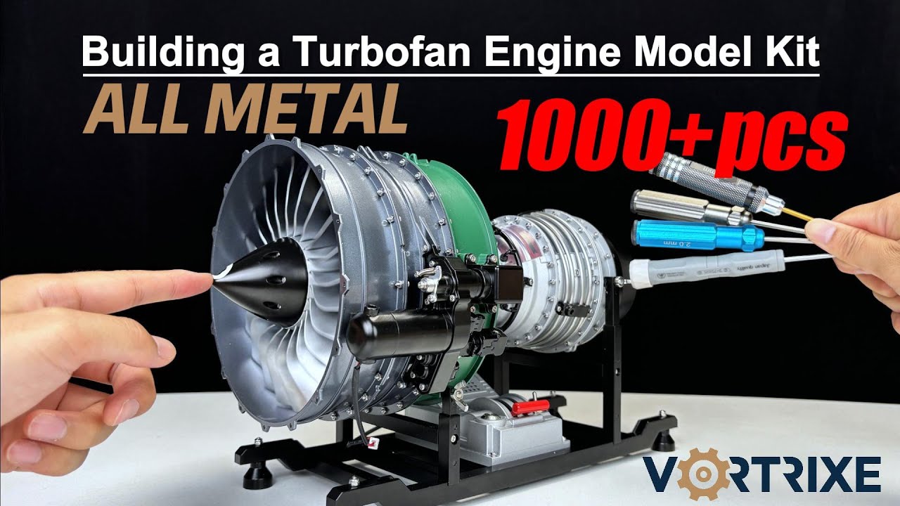 Building a Full metal Turbofan Engine Model Kit .& RUN! | VORTRIXE ...
