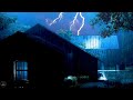 Fall into Sleep Immediately with Heavy Rainstorm &amp; Thunder Sounds Covering the Farmhouse at Night(2)