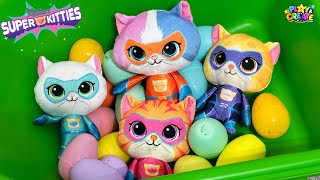 SuperKitties Toys - Juguete Spergatito - Easter Fun! Ginny, Sparks, Buddy and Bitsy!