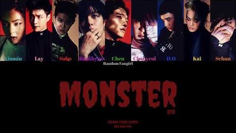 [REUPLOAD] EXO (엑소) - Monster [Colour Coded Lyrics Han/Rom/Eng]