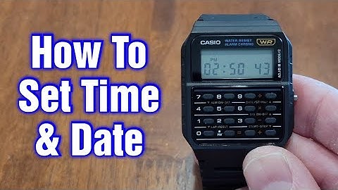 Casio Calculator Watch – How To Set Time & Date